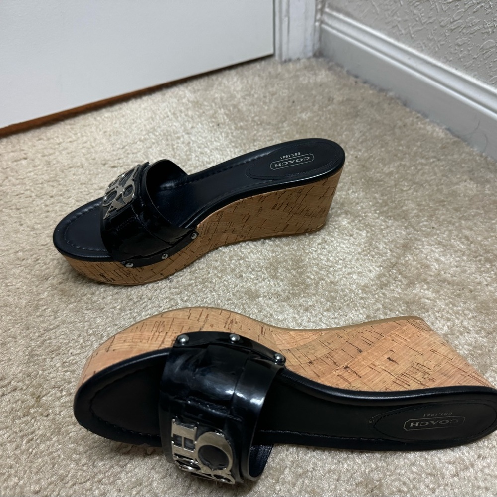 Coach slip on wedges - Picture 3 of 4